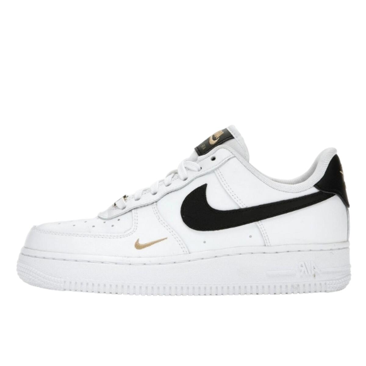 NIKE Scarpe  Air Force 1 Low '07 Essential White Black Gold Mini Swoosh