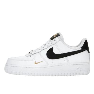 Zapatillas Air Force 1 Low '07 Essential White Black Gold Mini Swoosh