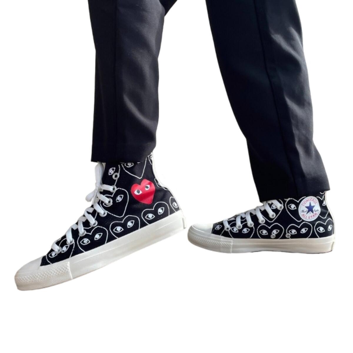 Converse Comme des Garçons Black Heart Print 3/4