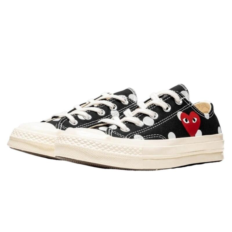 Converse  Low Noir à pois