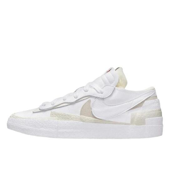 Scarpe Blazer Low Sacai White Patent Leather