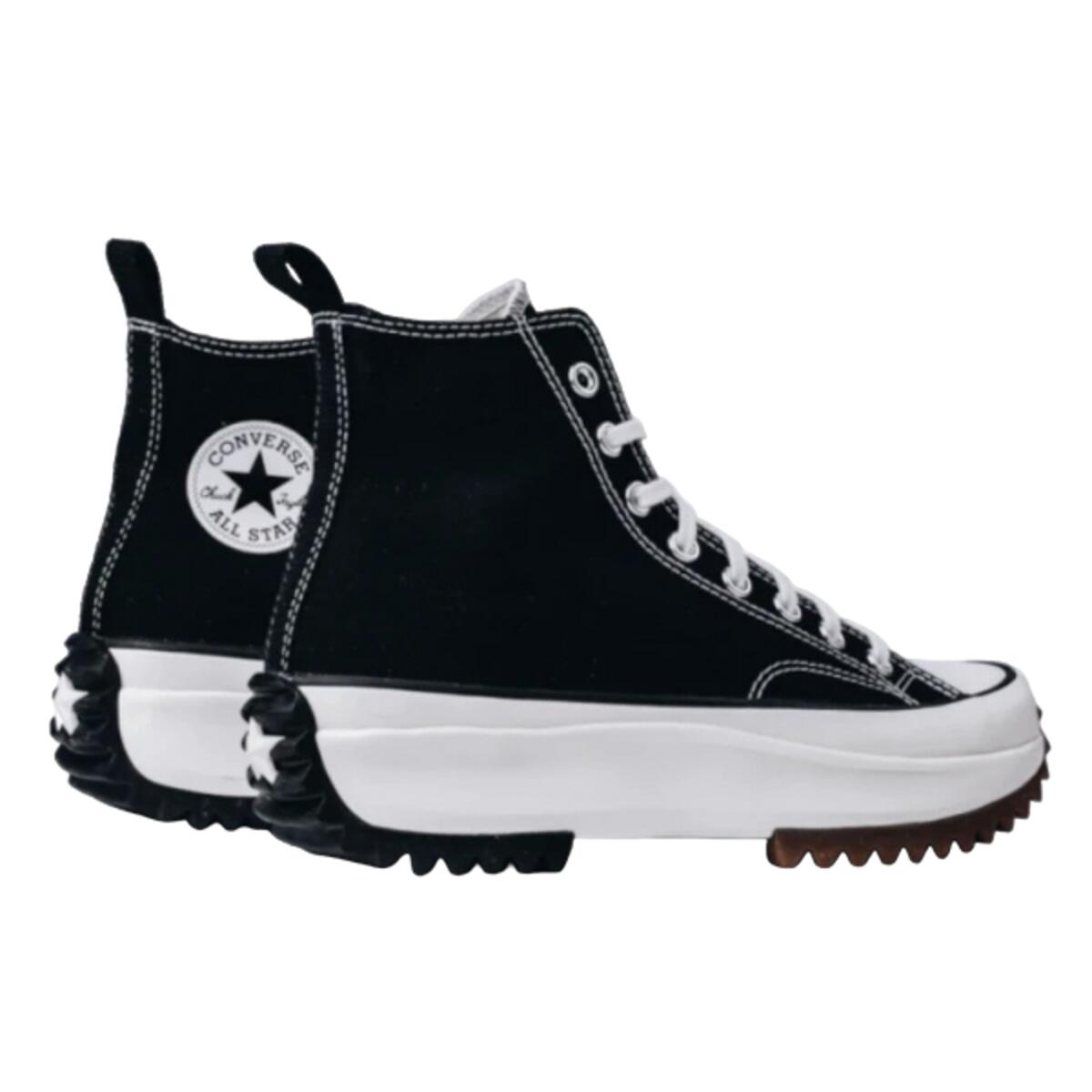 Schoenen  Run Star Hike Hi Black White Gum 3/4