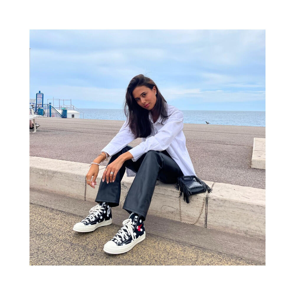 Converse  Play à Pois Noir Haute 7/7