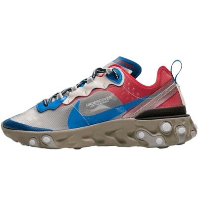 Zapatillas React Element 87 Undercover Khaki Red