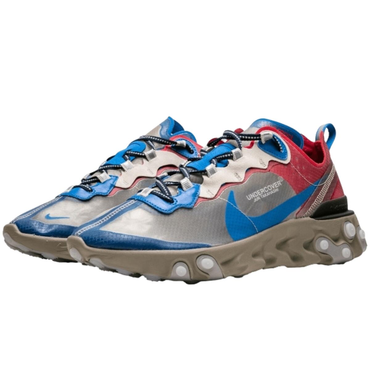 Chaussures  React Element 87 Undercover Khaki Red 2/4
