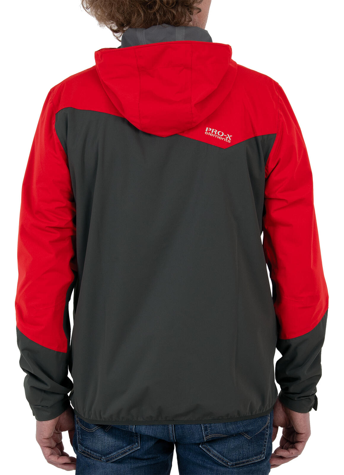 Veste fonctionnelle homme LIAM anthracite - rouge 4/5