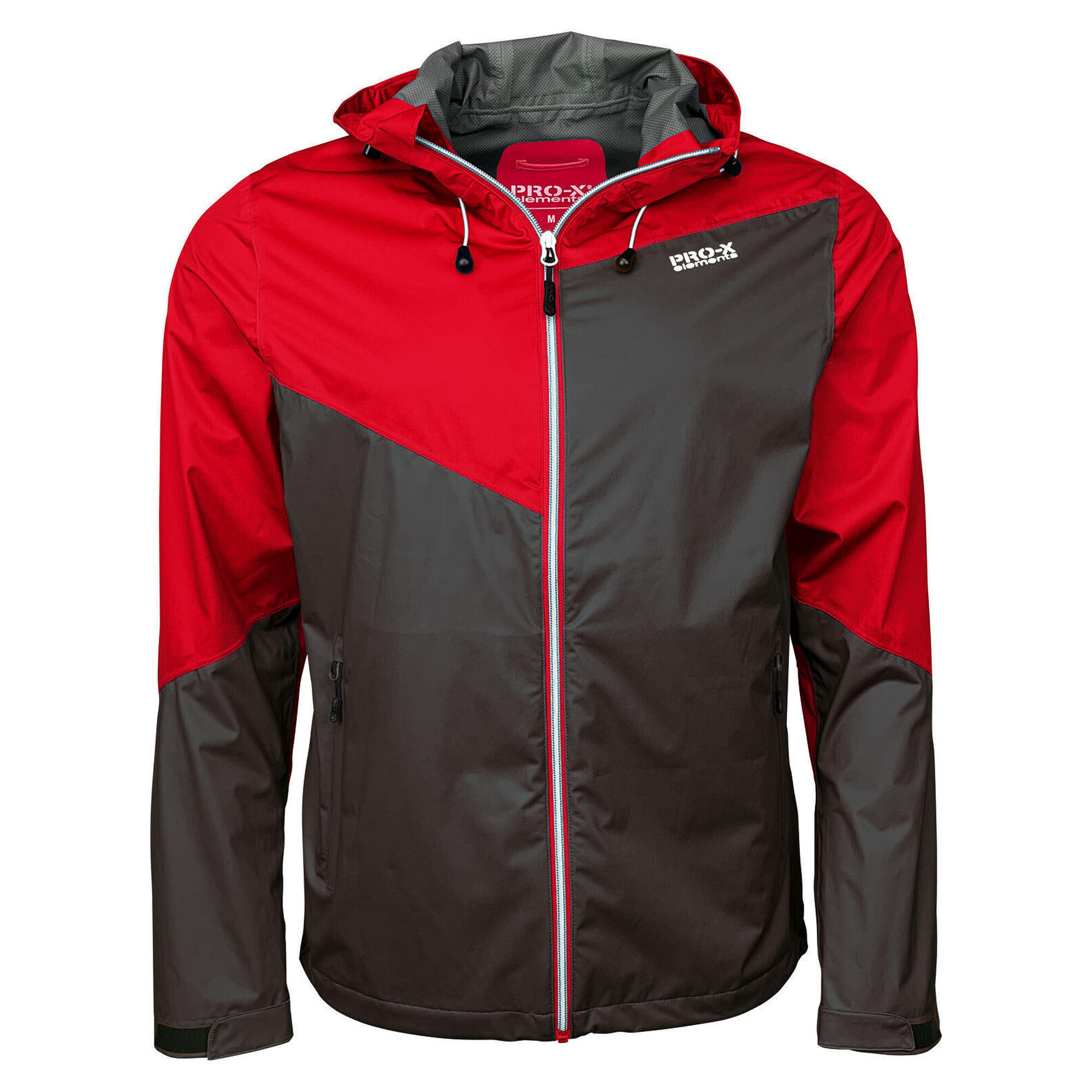 Pro-x Elements - Veste Fonctionnelle Homme Liam Anthracite - Rouge - Coupe-pluie - Gris|rouge - S - Decathlon