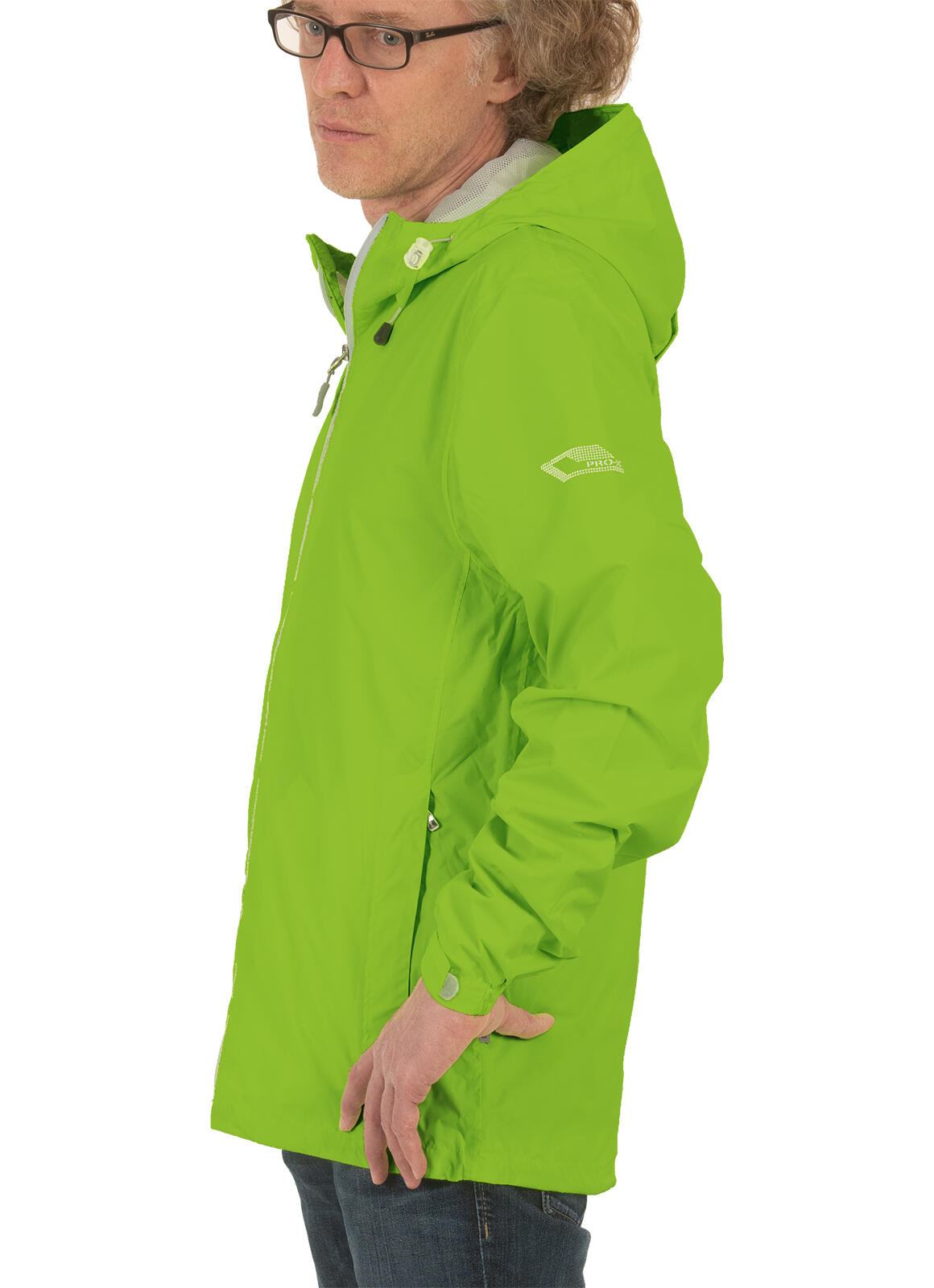 Heren functionele jas FLASH neongroen 5/5