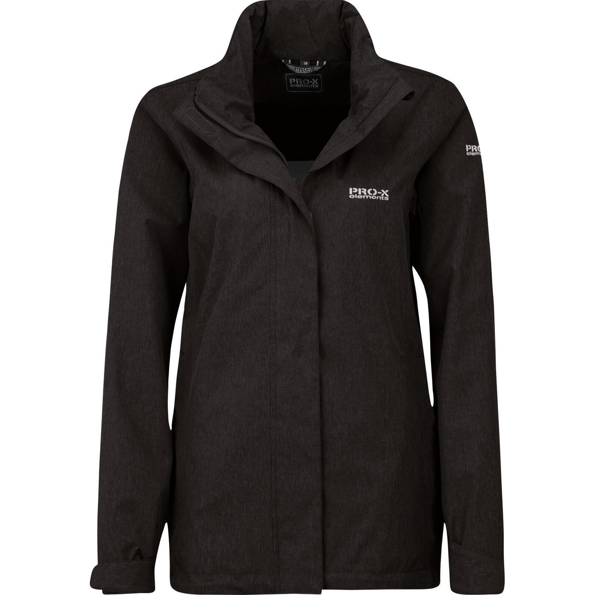 Pro-x Elements - Veste Softshell Femme Naomi Noir Chiné - Softshell - Noir - 42 M/l - Decathlon