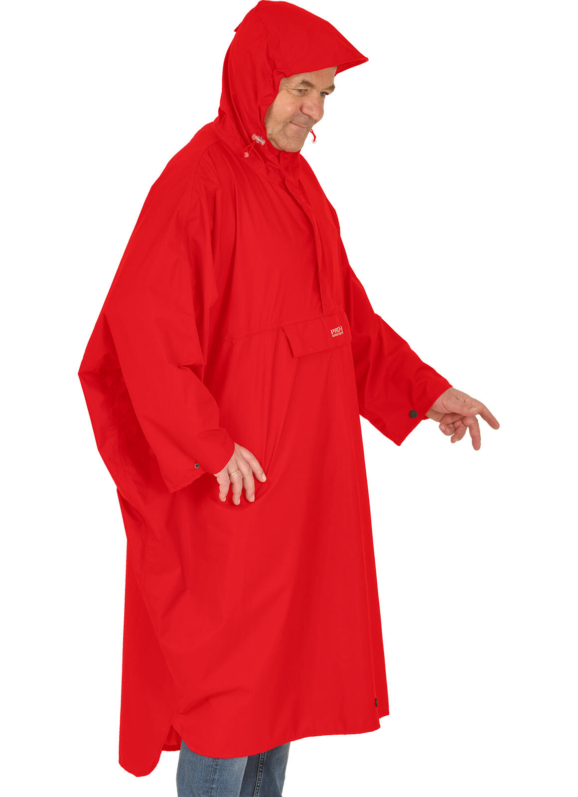 Poncho de pluie homme HIGH PEAK rouge 5/5