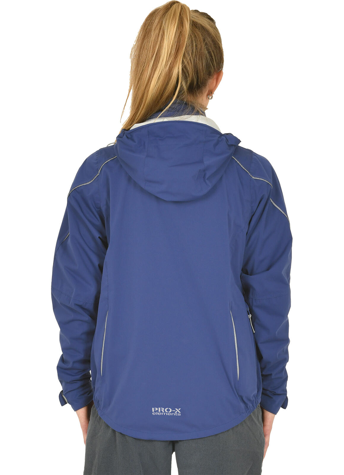 Giacca da ciclismo da donna LAYLA blu indaco tenue 4/5