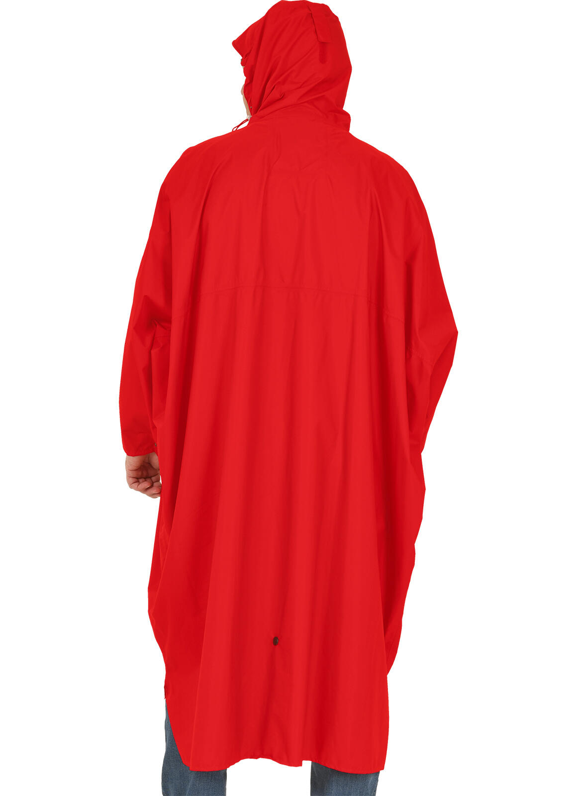 Poncho de pluie homme HIGH PEAK rouge 4/5
