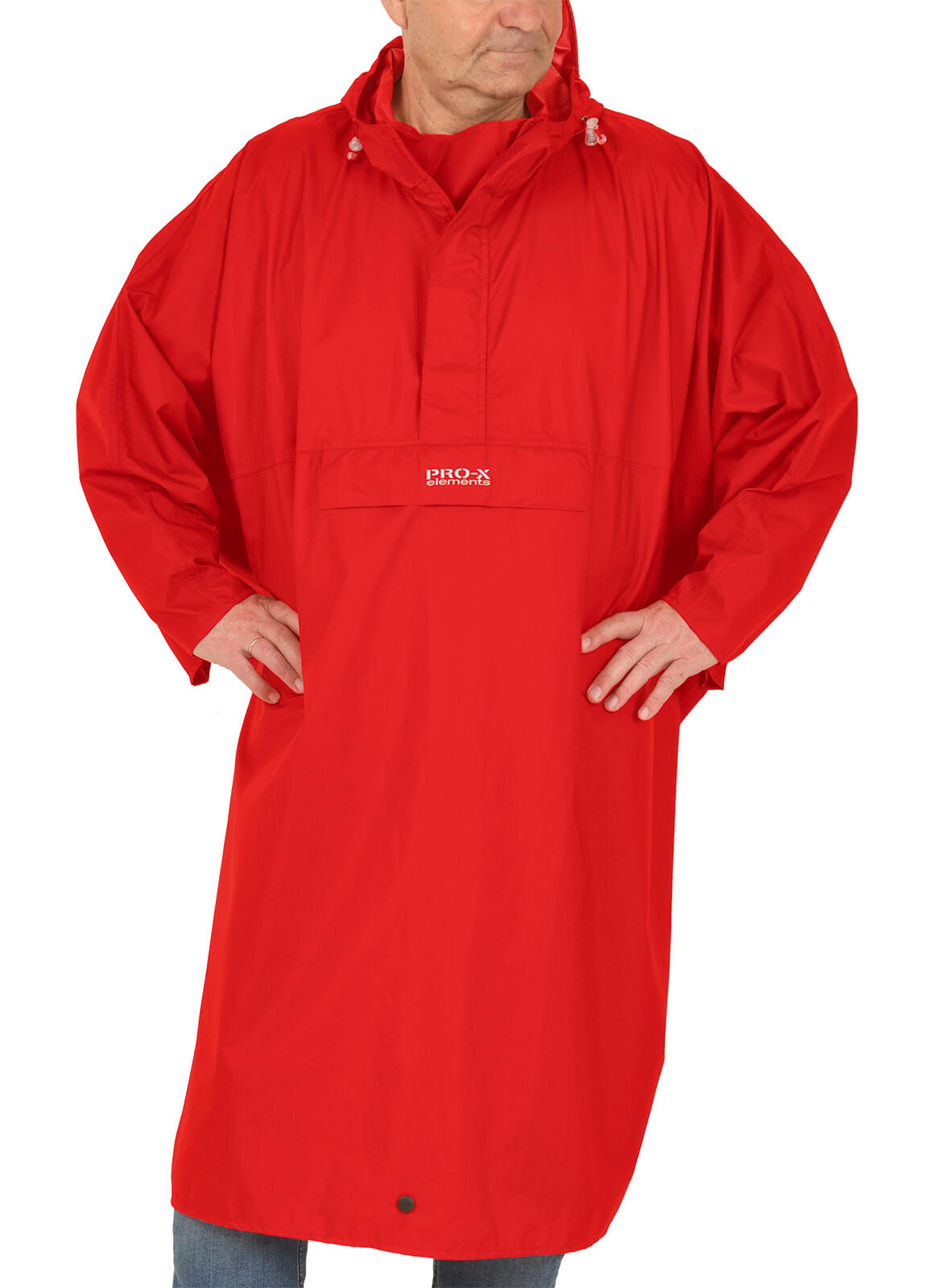 Poncho de pluie homme HIGH PEAK rouge 3/5