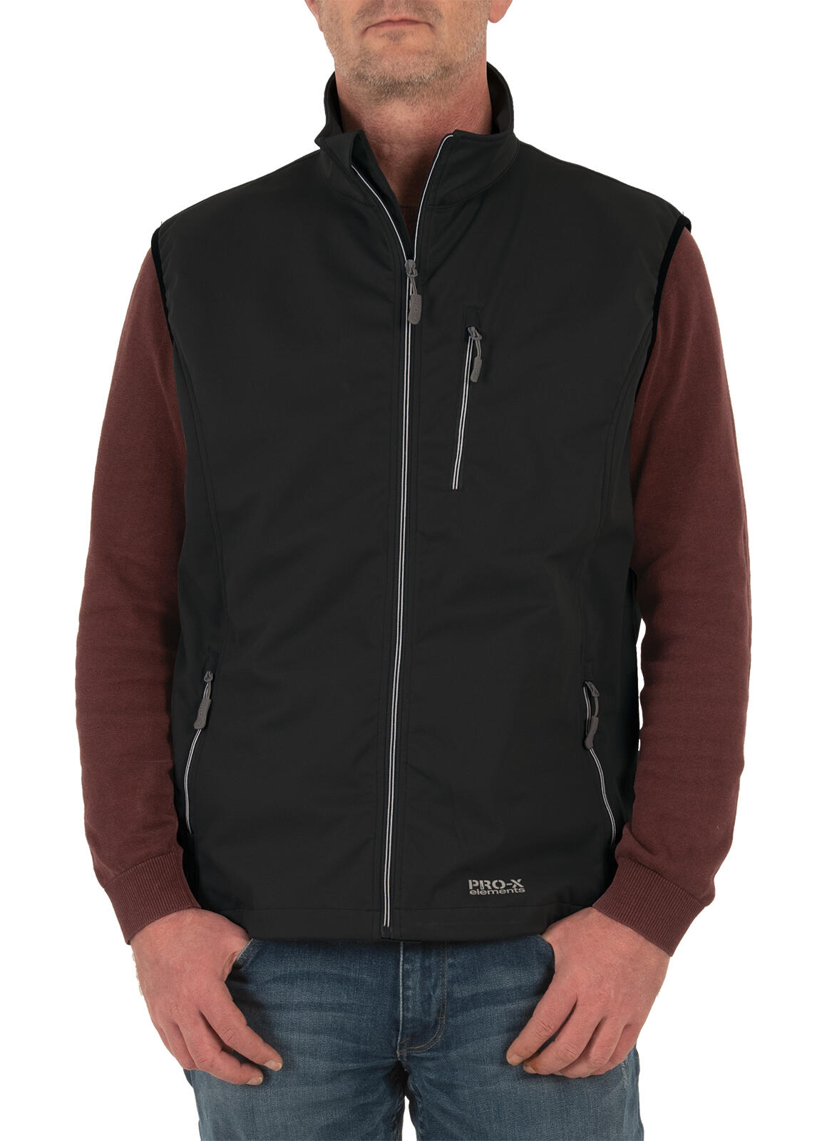 Men's softshell vest MATEO BLACK 3/5