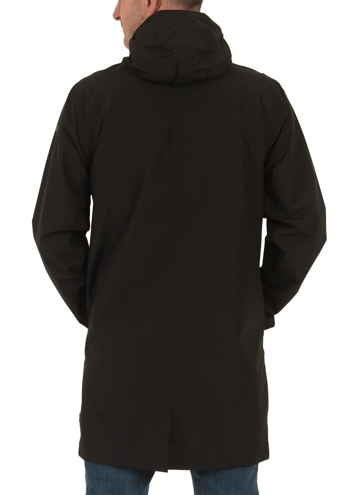 Herren Regenmantel TRENCH SCHWARZ 4/5