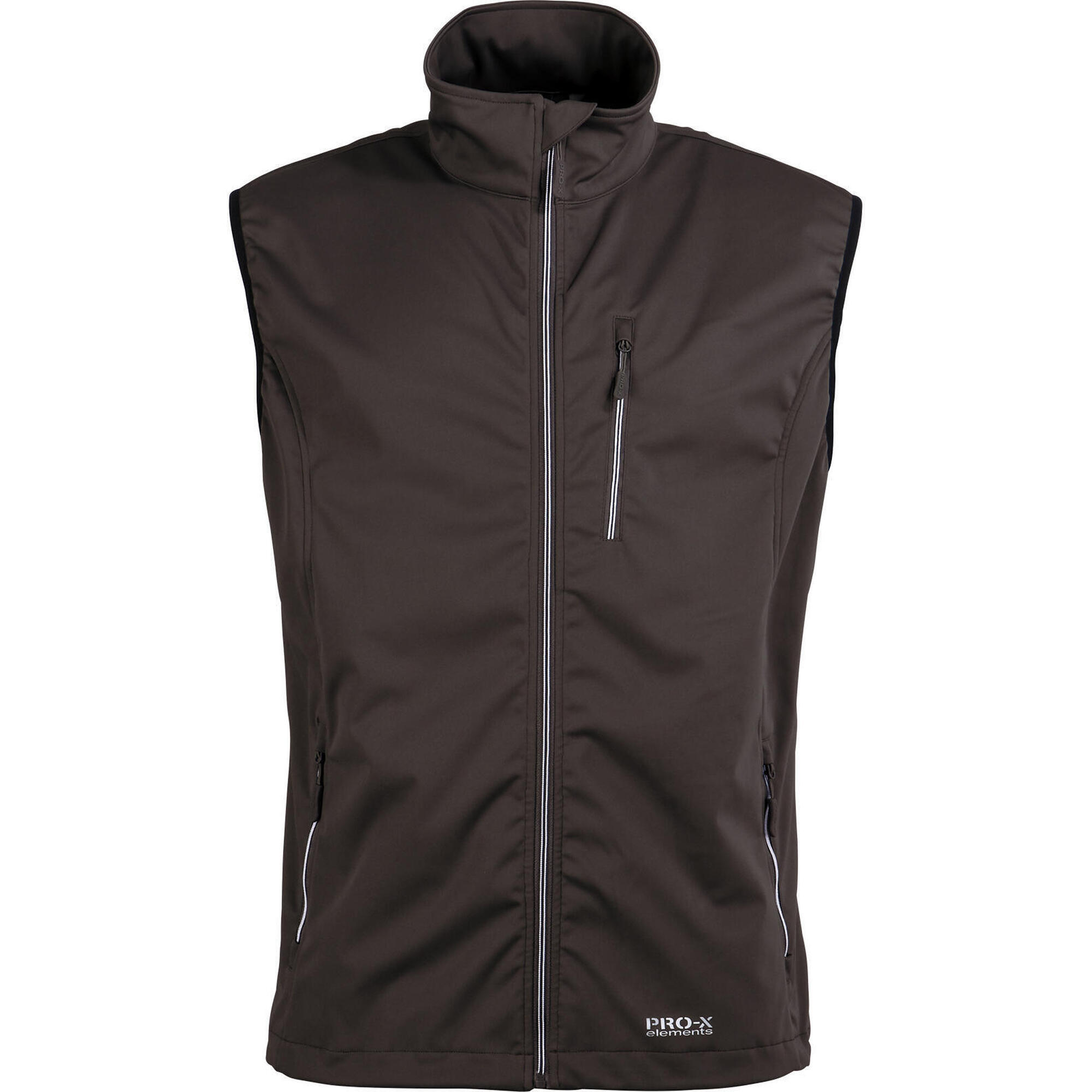 Pro-x Elements - Gilet Softshell Homme Mateo Anthracite - Softshell - Gris|marron - 42 M/l - Decathlon