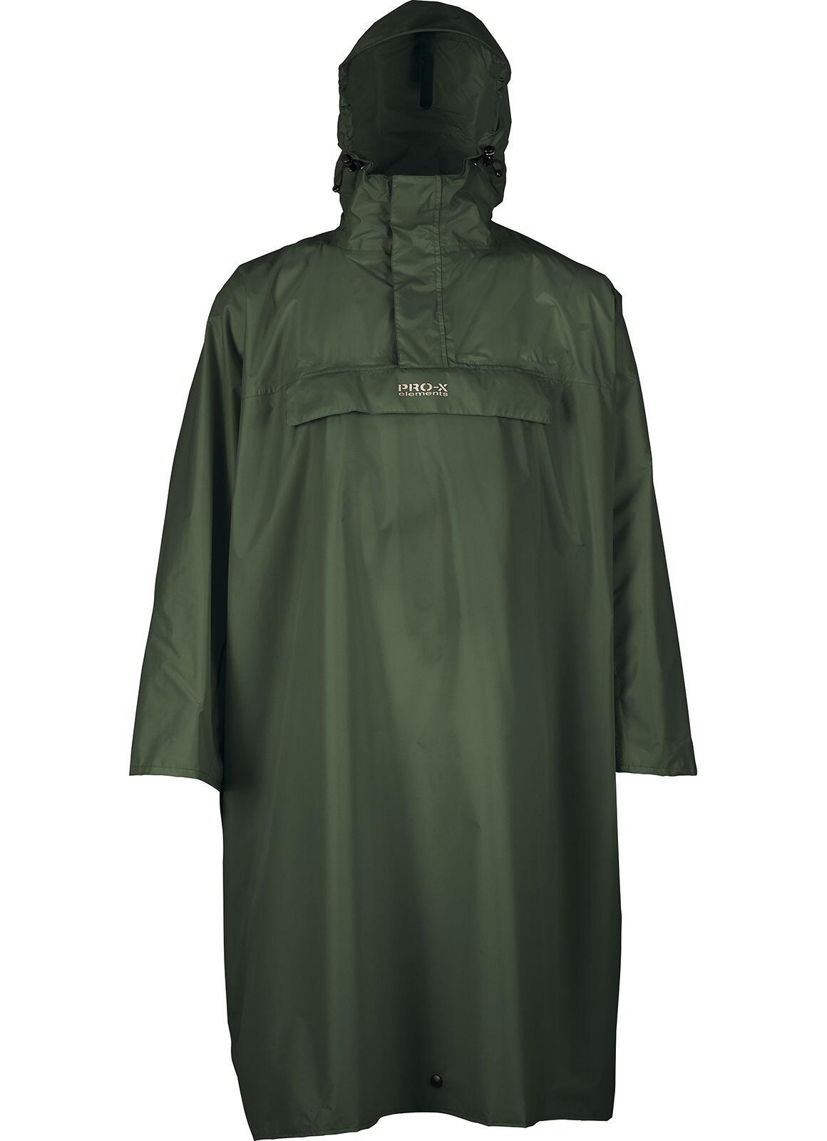 PRO-X ELEMENTS Herren Regenponcho MATTERHORN Jagdgrün