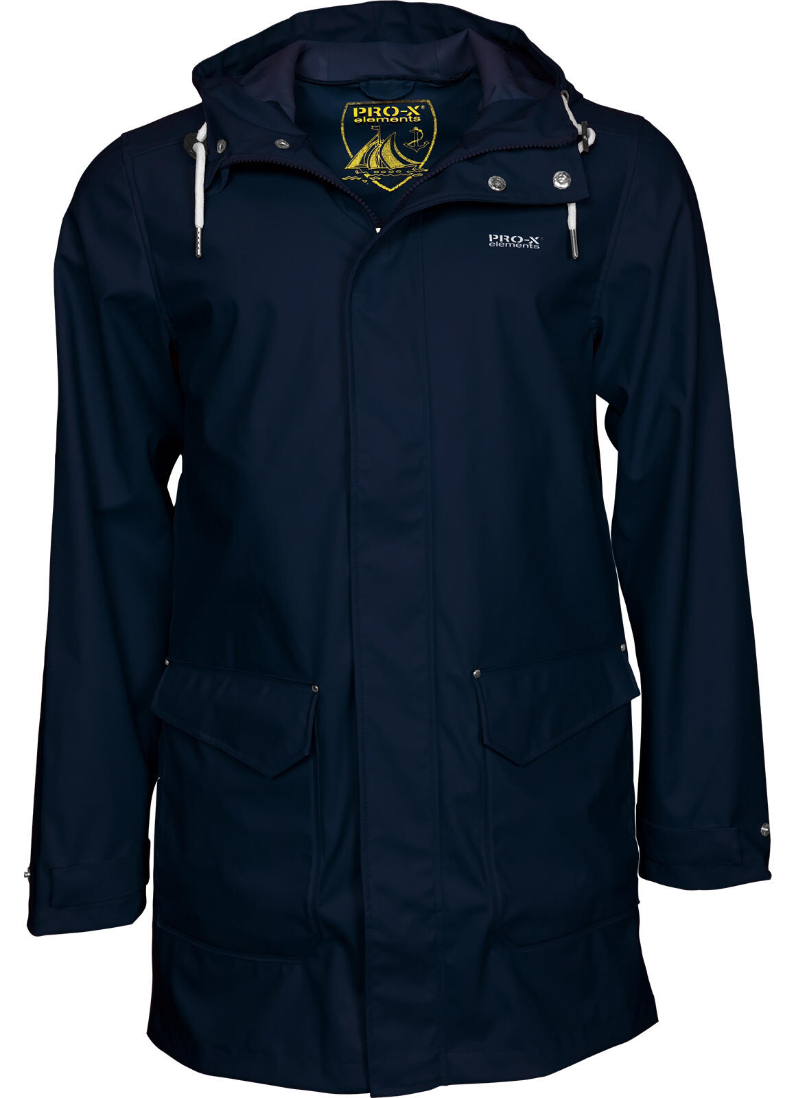 PRO-X ELEMENTS Herren Regenmantel AMRUM Marineblau