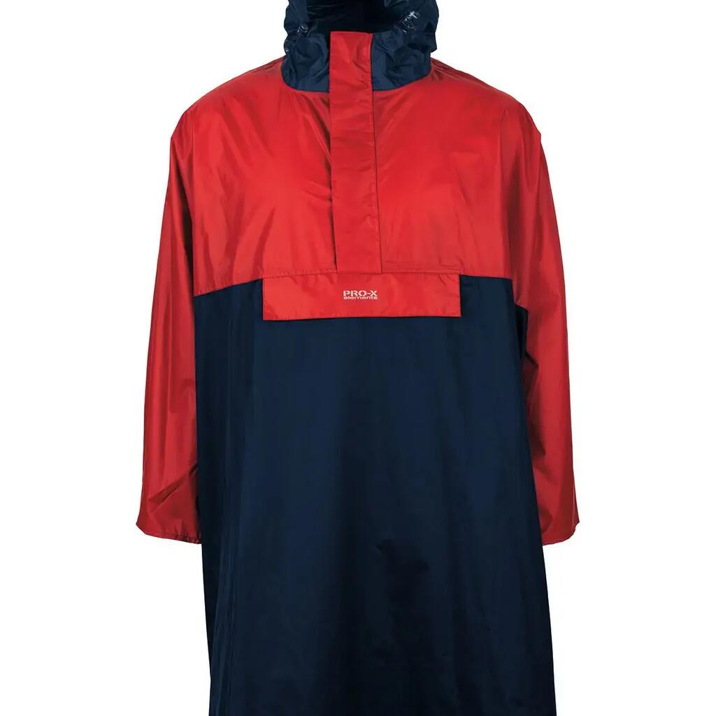 Men's Rain Poncho DAVOS Navy/Red