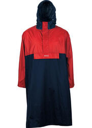 Poncho de pluie homme DAVOS bleu marine/rouge
