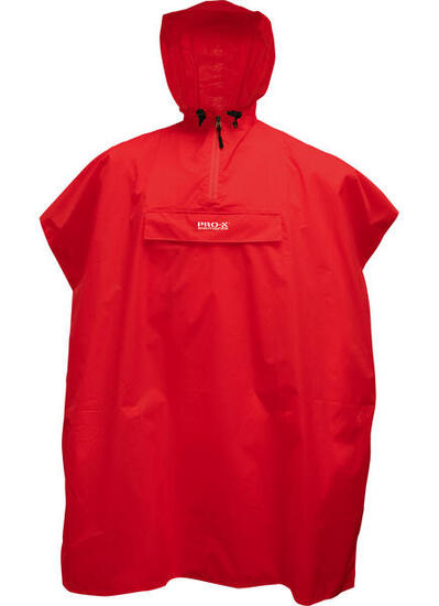 Poncho de pluie unisexe DABLO rouge