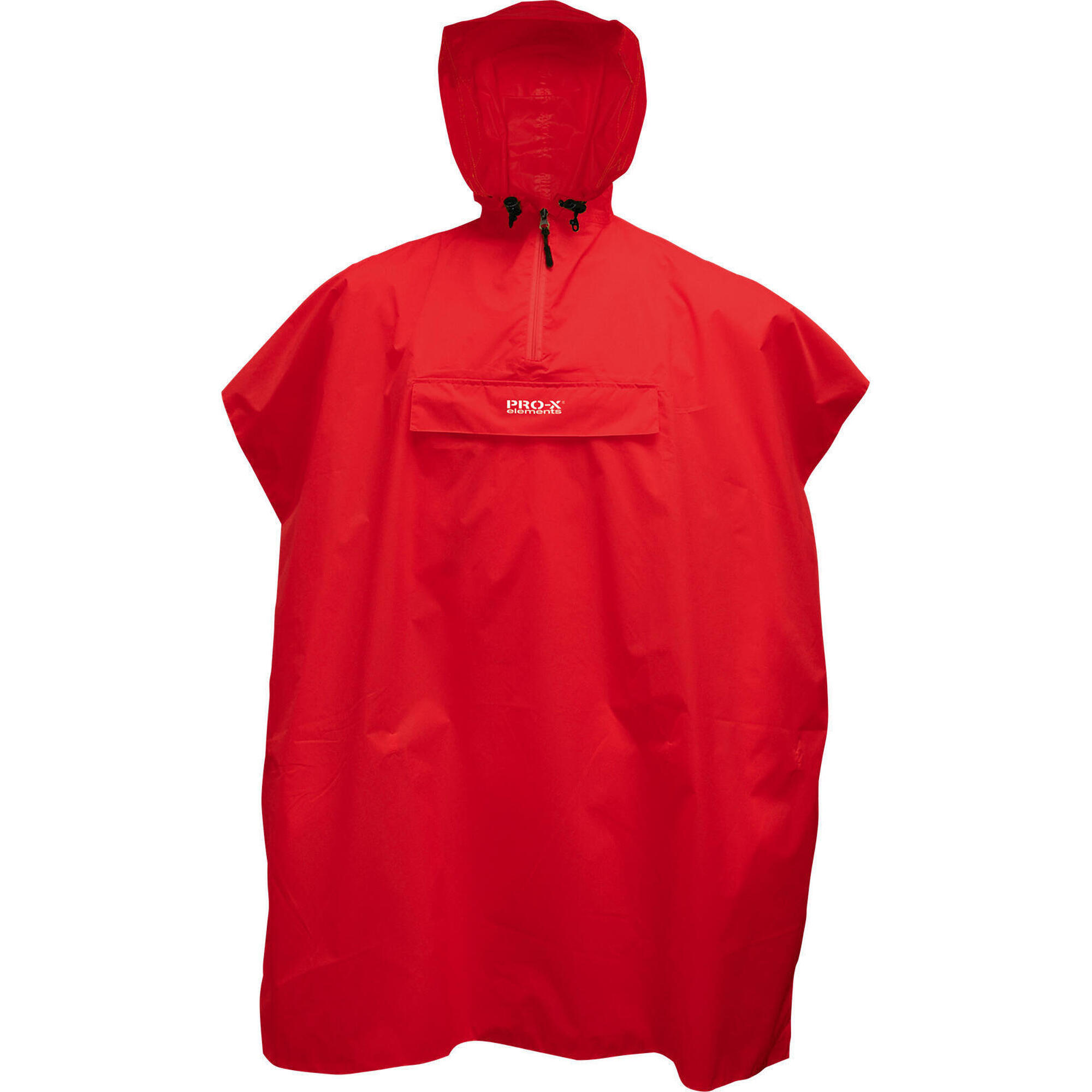 Pro-x Elements - Poncho De Pluie Unisexe Dablo Rouge - Cape - Rouge - 42 M/l - Decathlon