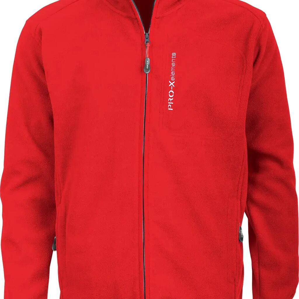 Men's OHIO fleece jacket in red