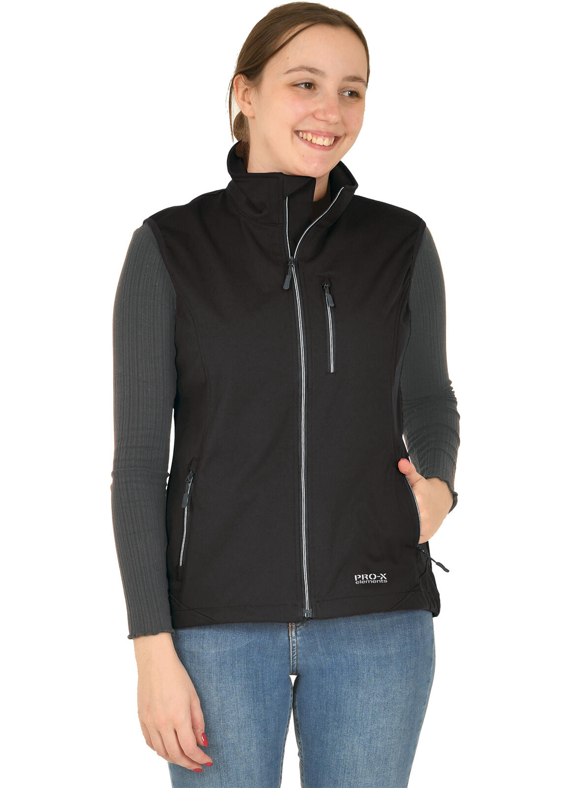 Veste sans manches softshell femme SINA noire 3/5