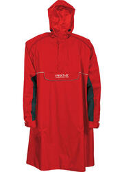 Poncho de pluie unisexe BERN rouge/bleu marine