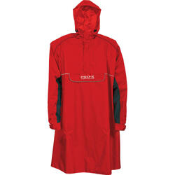 Poncho de pluie unisexe BERN rouge/bleu marine