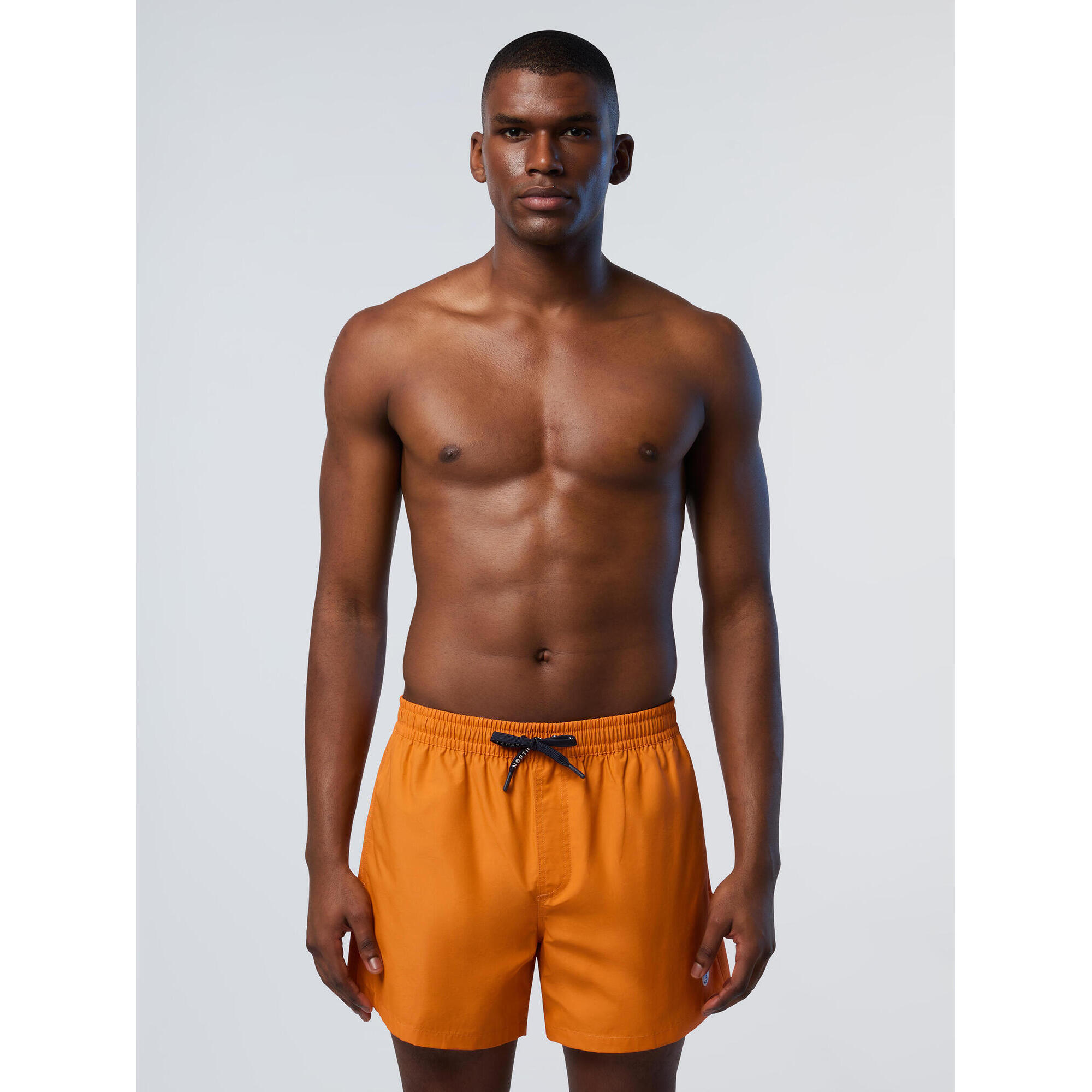North Sails - Short De Bain Logo Patch Pour Homme - Short De Bain - Orange - S - Decathlon