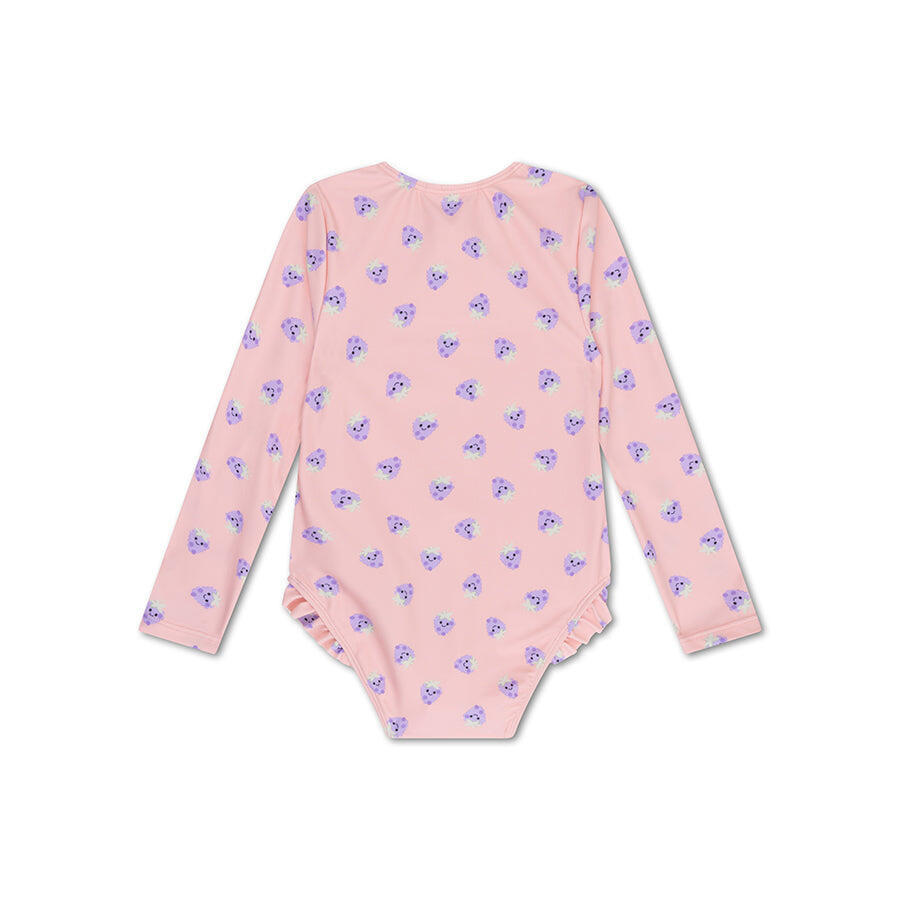 Schwimmanzug Mädchen 86/92  Purple Strawberry 3/7