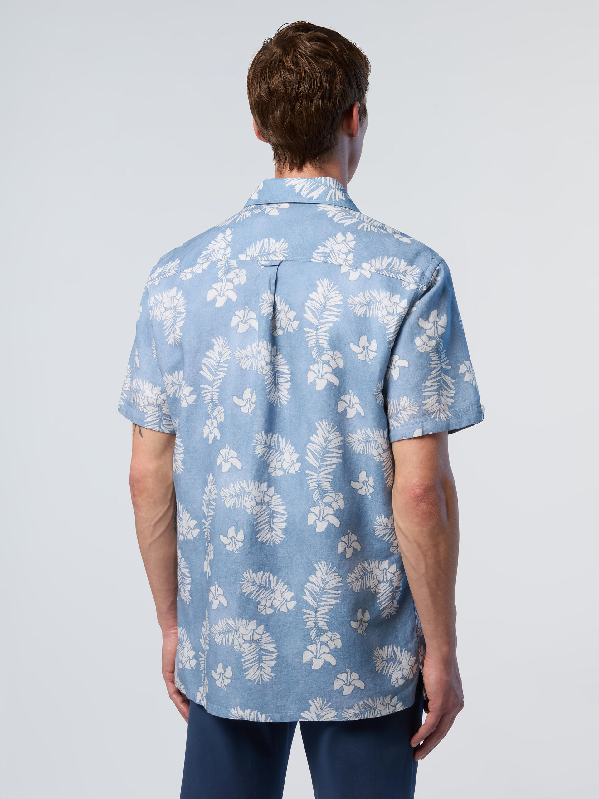 Camisa Bowling con estampado tropical para hombre 2/3