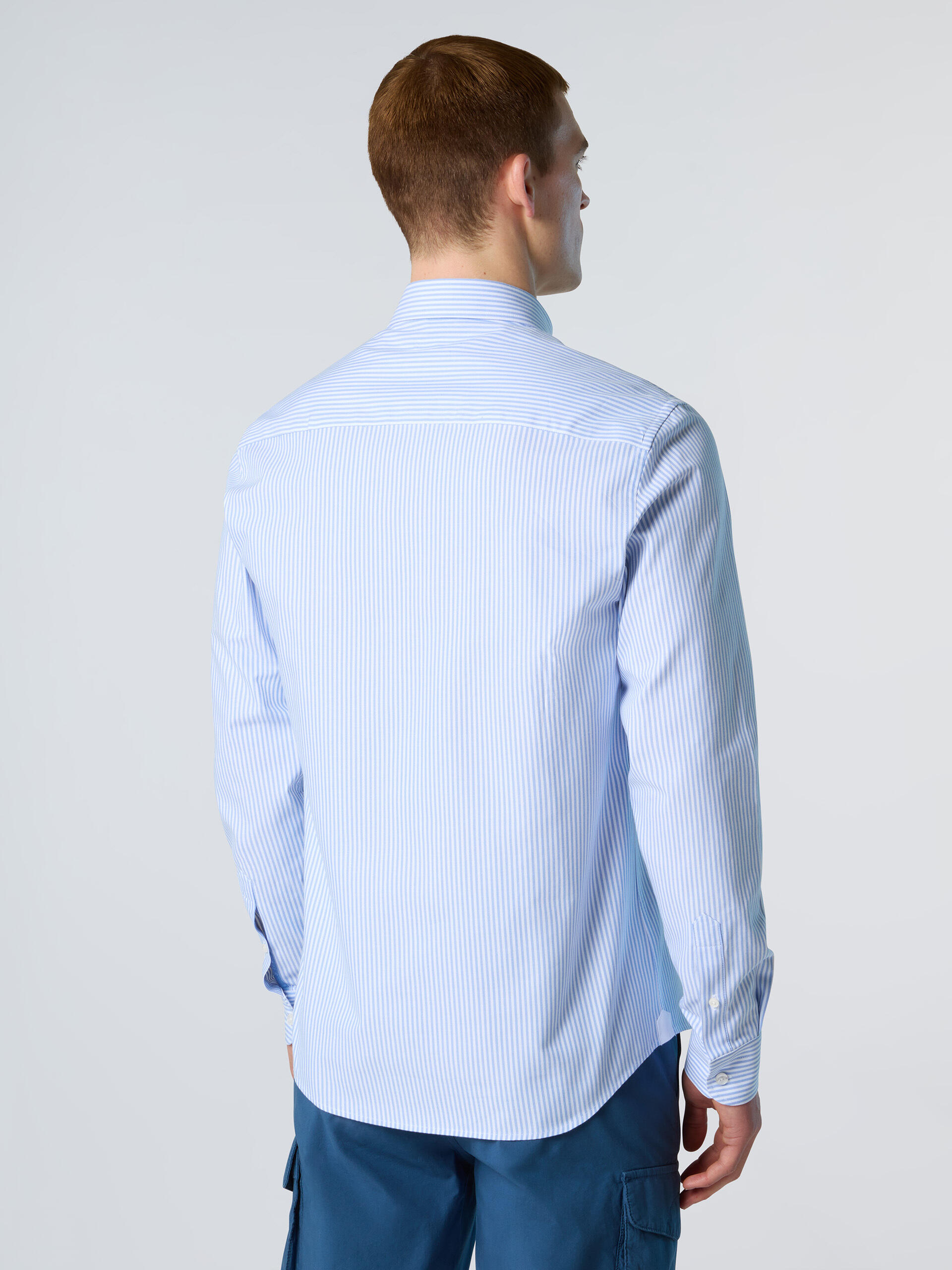 Camisa Oxford de rayas para hombre 2/7