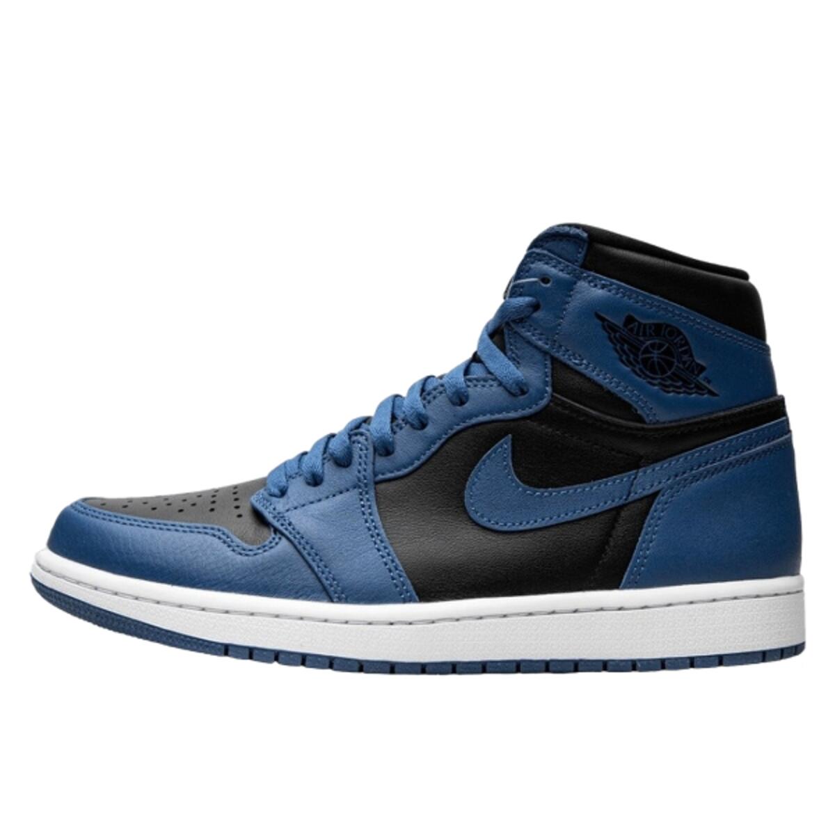 Jordan - Chaussures 1 Retro High Og Dark Marina Blue - Baskets - Noir - Decathlon