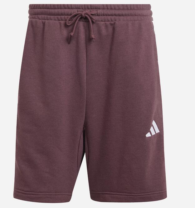 Pantaloncino uomo adidas essentials 3-stripes- bordeaux 1/4