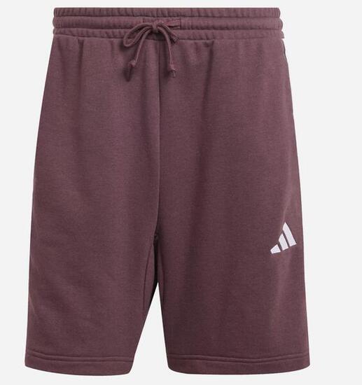 Pantaloncino uomo adidas essentials 3-stripes- bordeaux