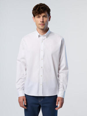 Overhemd stretch poplin voor heren