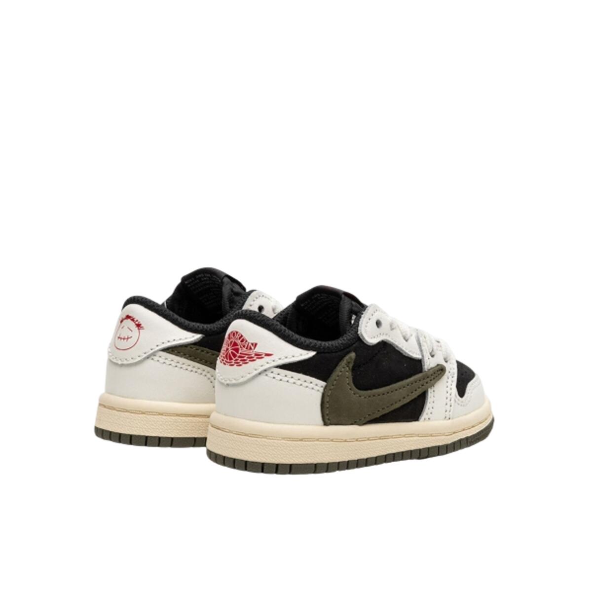 Chaussures  1 Retro Low OG SP Travis Scott Olive Enfants et Bébés 3/4