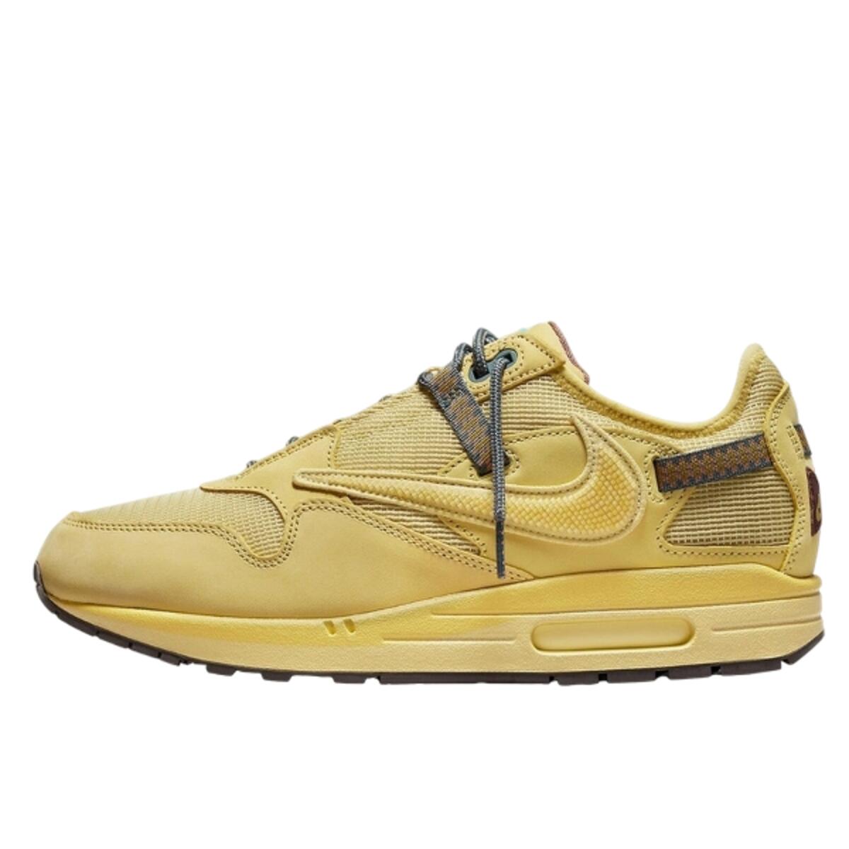 Nike - Chaussures Air Max 1 Travis Scott Cactus Jack Saturn Gold - Baskets - Jaune - 45 - Decathlon