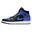 1 Mid Black Royal Tumbled Leather