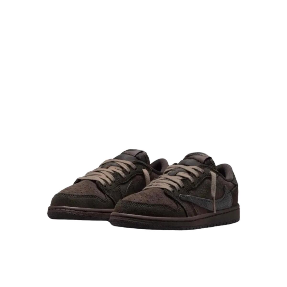 Chaussures  1 Retro Low OG SP Travis Scott Velvet Brown Enfant et Bébé 2/3
