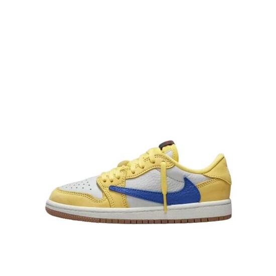 Zapatillas 1 Retro Low OG SP Travis Scott Canary Enfants et Bébés
