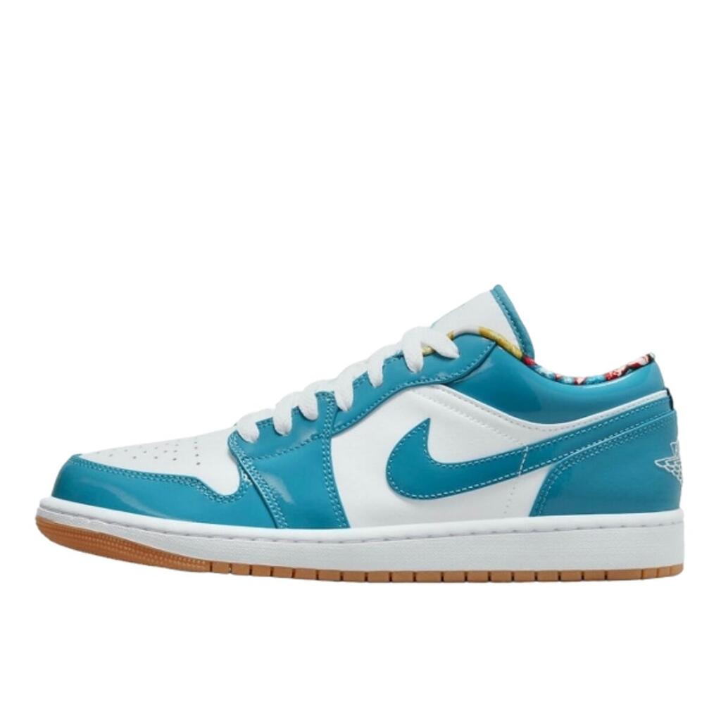 Unisex - Basketball - Air Jordan 1 Low - Cyber Teal/White