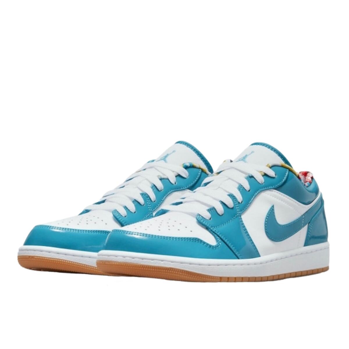 Chaussures Jordan 1 Low SE Barcelona Cyber Teal 2/2