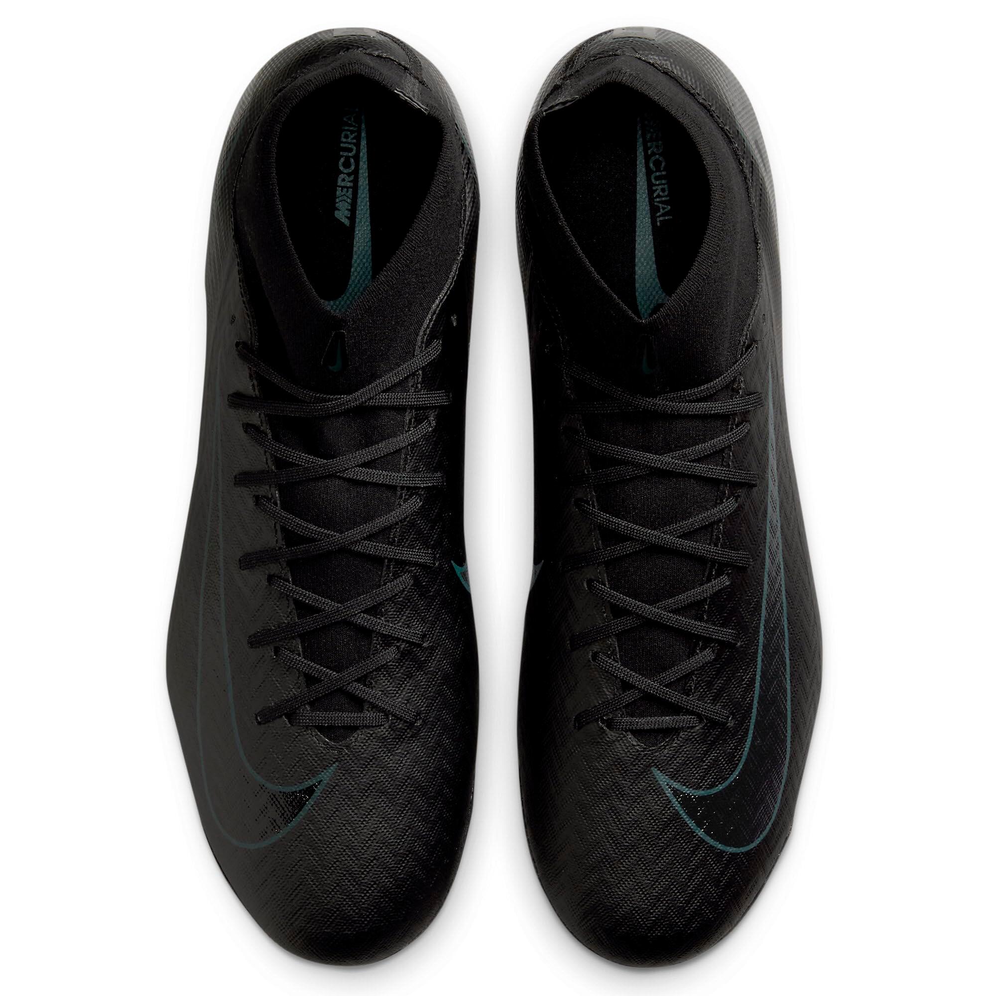Nike Zm Superfly 10 Academy Ag - Scarpe da Calcio Uomo, Nero/Verde Profondo 4/6