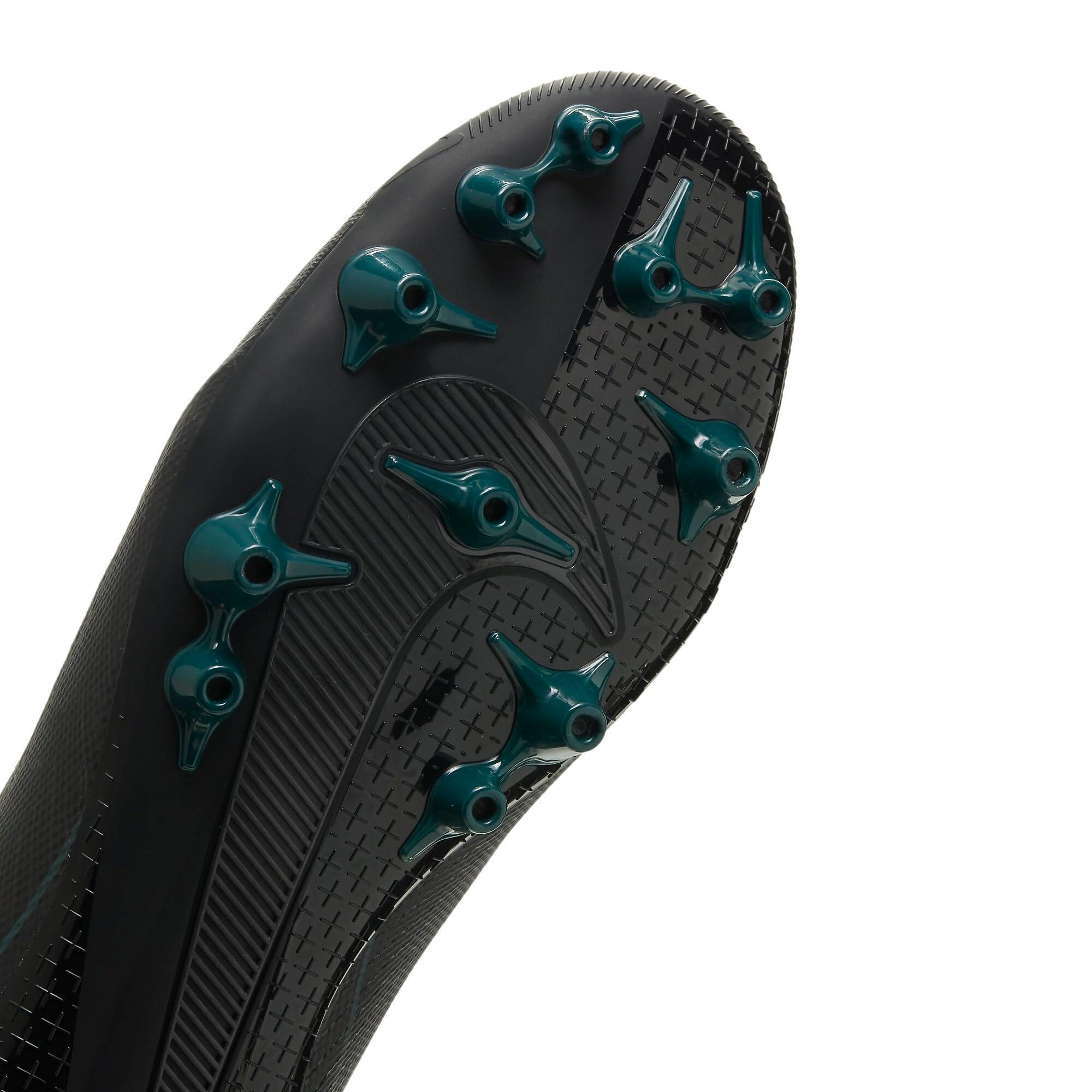 Nike Zm Superfly 10 Academy Ag - Scarpe da Calcio Uomo, Nero/Verde Profondo 5/6