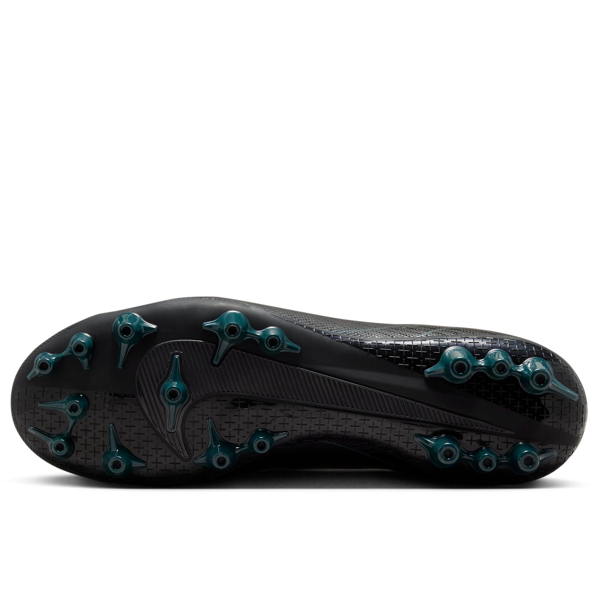 Nike Zm Superfly 10 Academy Ag - Scarpe da Calcio Uomo, Nero/Verde Profondo 6/6