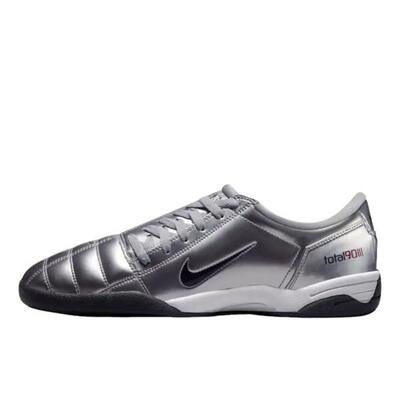 Schoenen total 90 3 sp metallic silver red