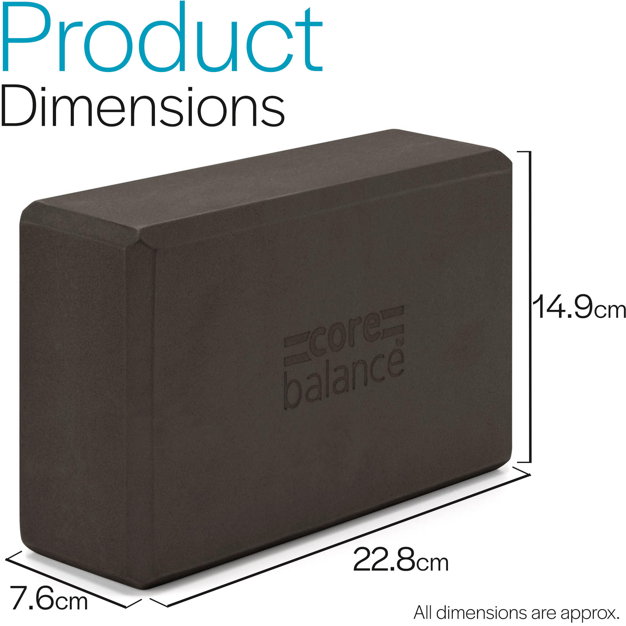 Yoga Block Set EVA Foam Brick With D Ring Stretch Strap Belt Core Balance 6/7